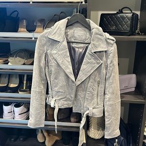 BlankNYC grey suede jacket